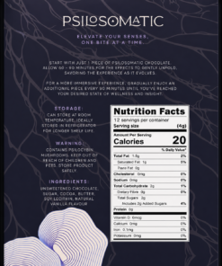 Psilosomatic Functional Chocolate – Dark Chocolate – 3000mg - Image 2