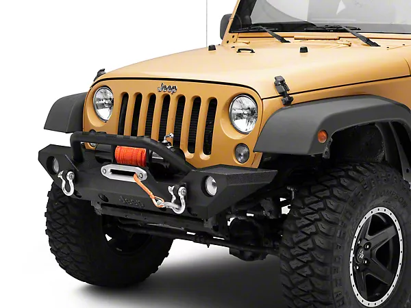 Jeep Licensed by RedRock Trail Force HD Front Bumper with Jeep Logo (07-18 Jeep Wrangler JK)