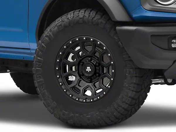 Mammoth Hunter Satin Black 6-Lug Wheel; 17×9; 0mm Offset (21-26 Bronco, Excluding Raptor)