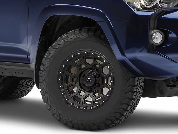 Mammoth Hunter Satin Black 6-Lug Wheel; 17×9; 0mm Offset (10-24 4Runner)