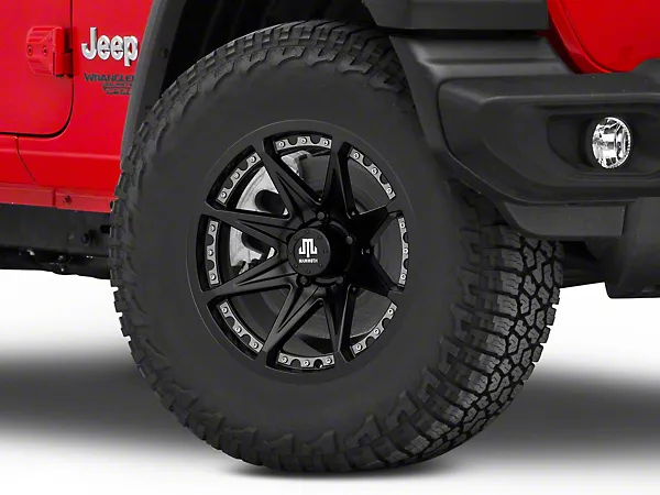 Mammoth Type 88 Matte Black Wheel; 17×9; -6mm Offset (18-26 Jeep Wrangler JL)